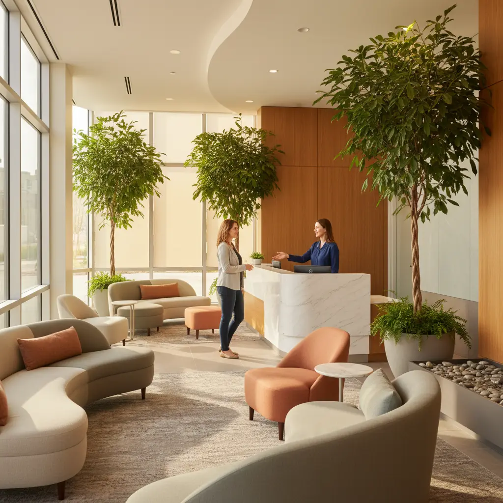 Clinical team of nurses and healthcare professionals smiling together